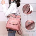 thumbnail image 4 of Mochila pequeña para mujer, mochila elegante para la ciudad para niñas, mochila impermeable elegante y vintage, 4 of 5