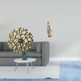 thumbnail image 2 of Escultura de pared de hierro rústico con figura de María, placa decorativa 3D para oficina, sala de estar y exhibición., 2 of 8