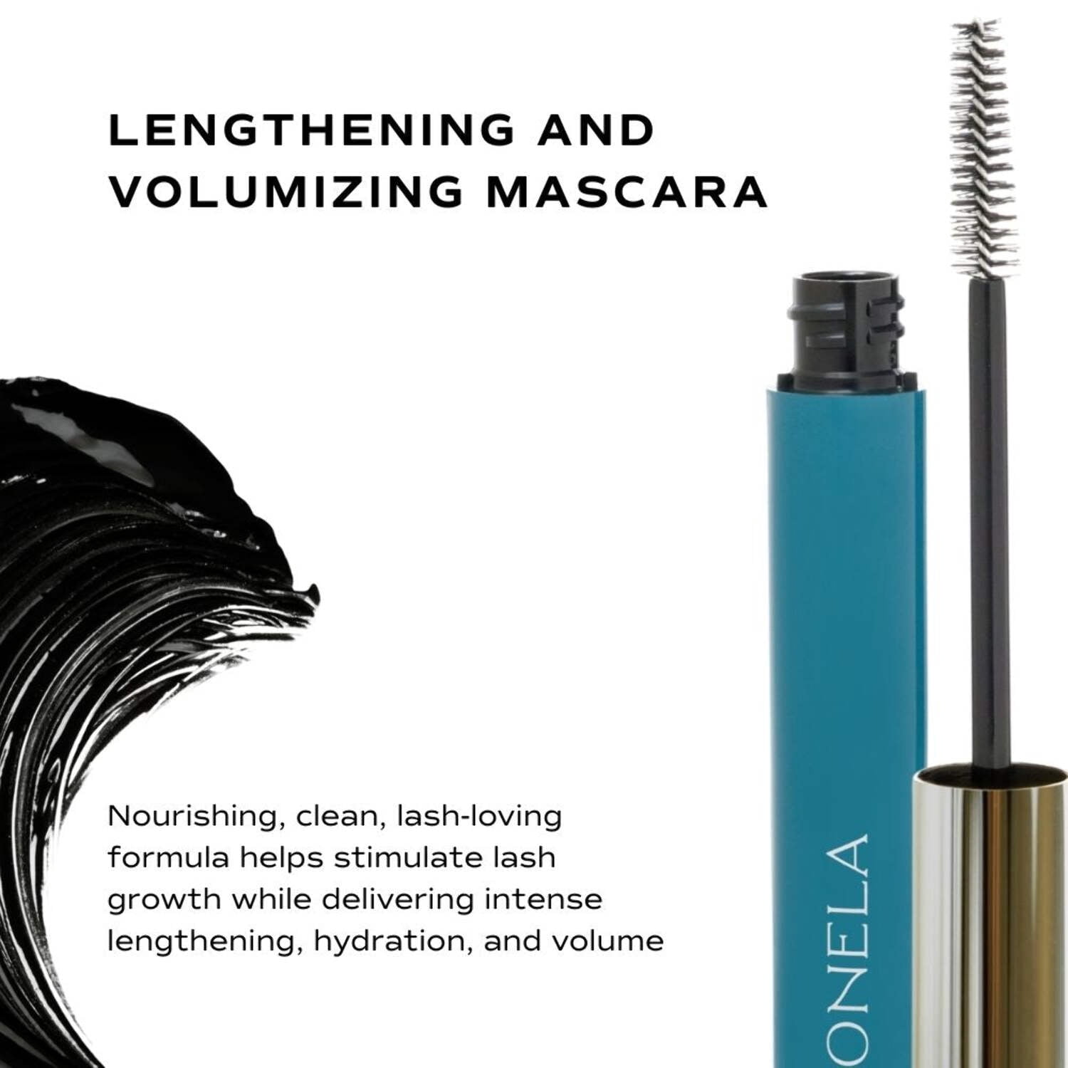 Sonela Lengthening and Volumizing Black Mascara