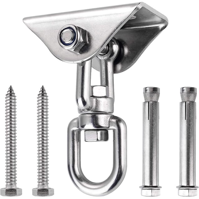 Innovative Ceiling Hook With 304 Stainless Steel 500kg Capacity 360 Rotation,with 4 Fixing Screws