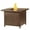 Brown, variant on Aluminum 32-in Square Propane Fire Table with Beads, Covers and Lid