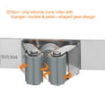 thumbnail image 3 of 2pcs Broom Holder Wall Mount, Stainless Steel Broom Organizer Self Adhesive with 3 Racks & 4 Hooks, Silver, 3 of 5