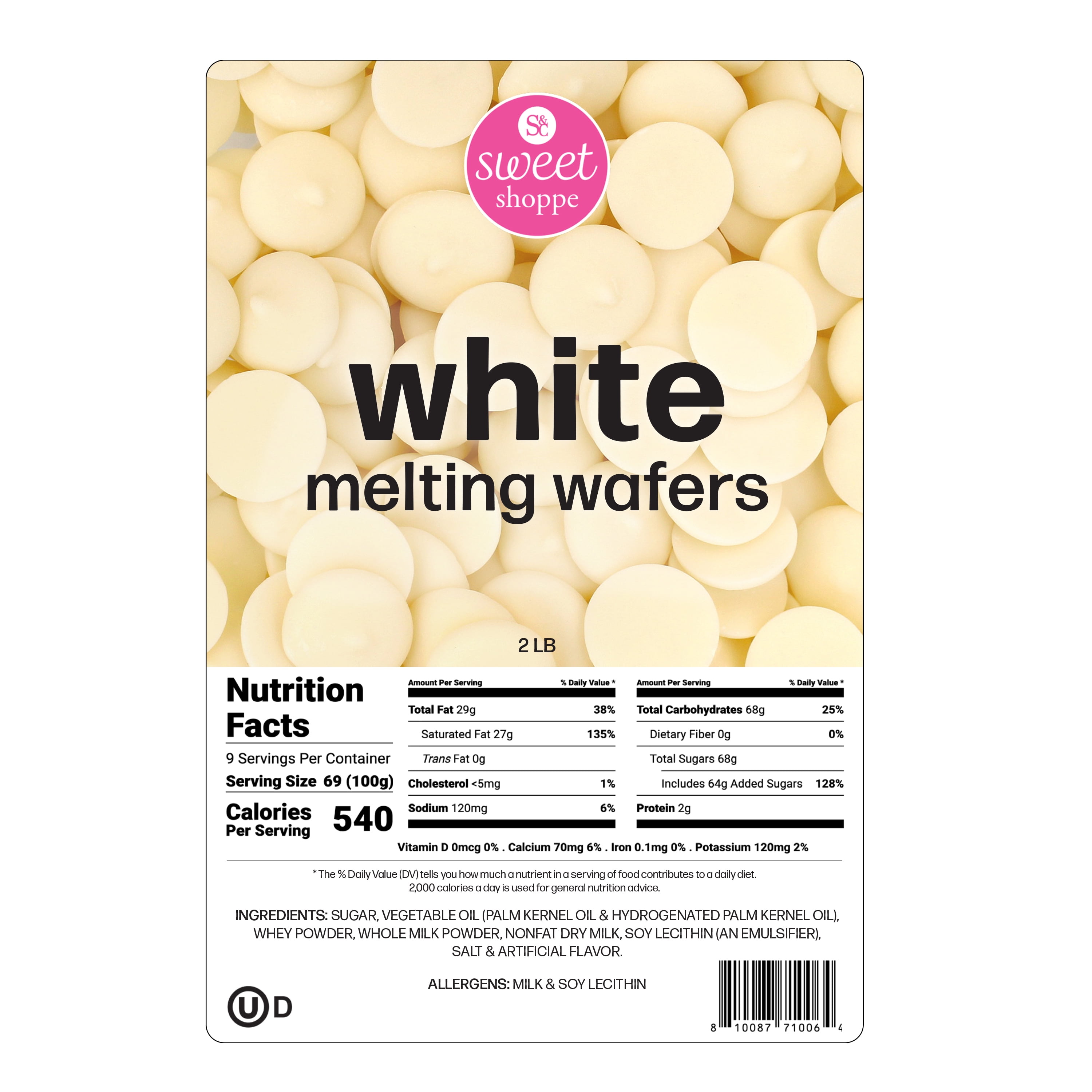 Sweet Shoppe White Vanilla Melting Wafers, 2 lbs