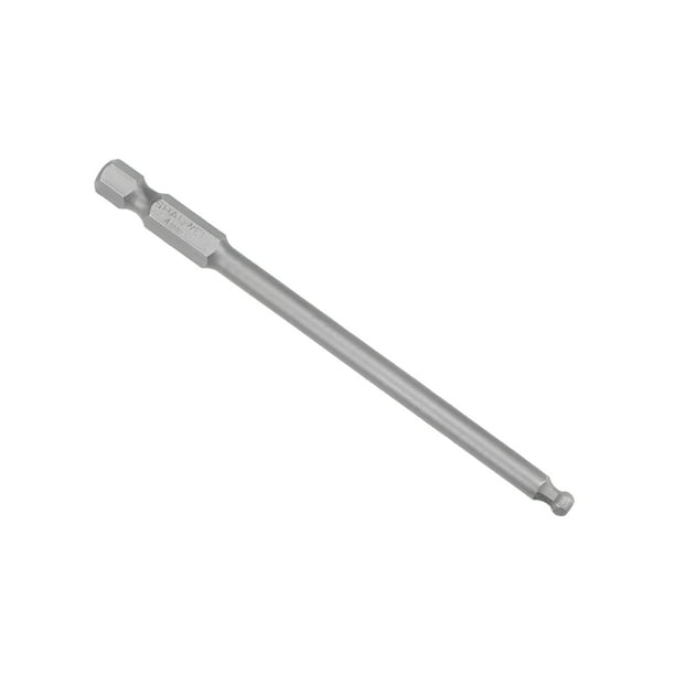 Puntas hexagonales de extremo esférico de 1/4-pulgada con vástago hexagonal de 3.9 pulgadas, destornillador magnético de cabeza H4, punta de destornillador S2 HRC58