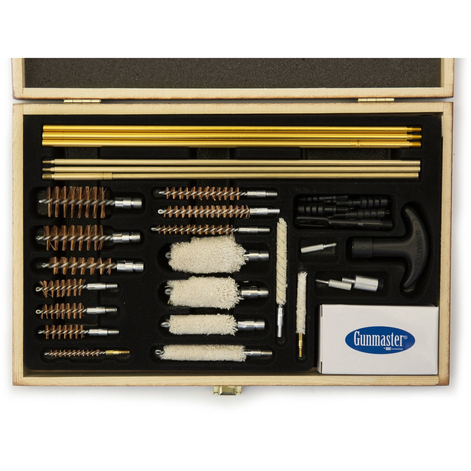 Magnum NORTH AMERICAN TOOL 51218 3-in-1 Gun Cleaning Kit with Wood Case 