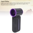 thumbnail image 3 of Portable Handheld  Fan, Battery Operated Fan Digital Display Type C Interface ABS PP 100 Speed Safe  for Camping Orange,Green,Purple, 3 of 7