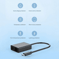 thumbnail image 2 of For Google TV 4K USB Dock Adapter USB C Ethernet USB C to Ethernet Adapter Plug and Play Support PD Charging, 2 of 7