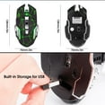 thumbnail image 2 of QUTETN Wireless Gaming Mouse with Buttons on the Side Rechargeable Computer Mice with Light, 2 of 7