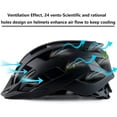 thumbnail image 4 of Adult bicycle helmet, adjustable for both men and women, lightweight road mountain bike safety sports helmet, suitable for outdoor cycling and off-road driving, 4 of 5