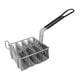 thumbnail image 1 of Cesta para freidora de acero inoxidable para tartas con asa de agarre, cesta para freír de cocina, 4 conchas Medio, 1 of 9