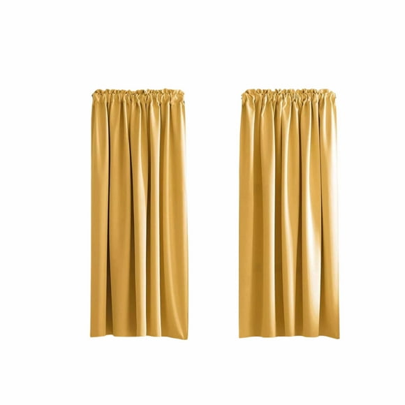 Cagogo Blackout Curtains, Thermal Insulated Energy Saving Curtains for Bedroom Living Room, Noise Reducing Room Darkening Curtains, Polyester Solid Color Window Curtains for Home Office Cinema