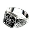 thumbnail image 6 of Men Scorpion Engraved Alloy Wide Finger Ring Birthday Club Party Jewelry Gift, 6 of 6