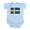 Sky Blue, variant on CafePress - Swedish Flag Infant Bodysuit - Baby Light Bodysuit, Size Newborn - 24 Months