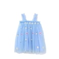 thumbnail image 2 of JDQJBZ Robe Sans Manches pour Filles, Tutu en Tulle Brodé Floral, Tenue de Fête pour 1-7 Ans, 2 of 5