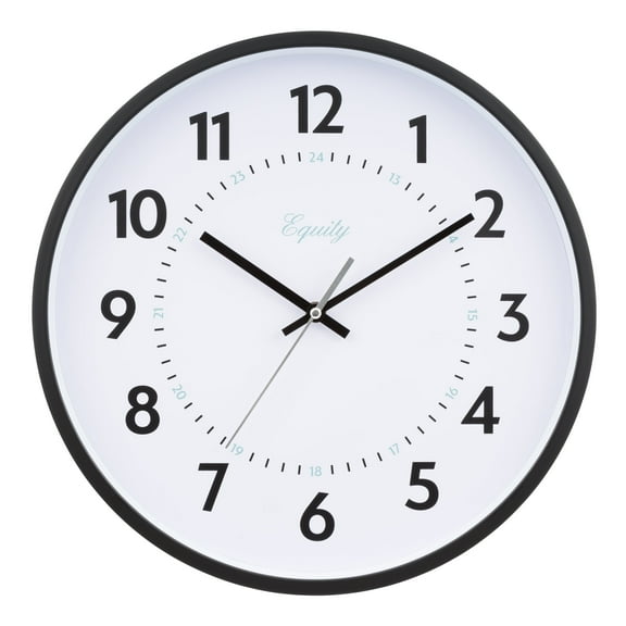 Equity 14 inch Basics Commercial Quartz Analog Wall Clock, 25509