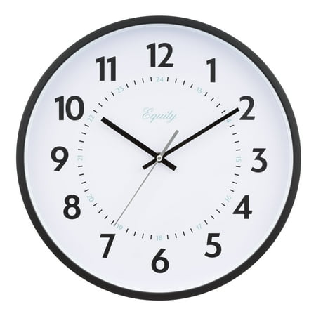 Equity 14 inch Basics Commercial Quartz Analog Wall Clock, 25509