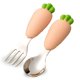 thumbnail image 2 of Juego de vajilla de silicona - Cuchara de alimentación de acero inoxidable 304 - Vajilla auxiliar infantil, 2 of 6