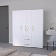 thumbnail image 3 of We Have Furniture Armoire Elma, Bedroom, White, 3 of 7