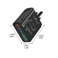 thumbnail image 2 of Herramientas para el hogar, Herramientas de jardinería, Mejoras para el hogar, Concentrador USB de carga rápida de 8 puertos 4 USB-C + 4 USB-A Cabezal de carga rápida, 2 of 5