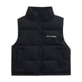 thumbnail image 2 of UQJfacai Boys Puffer Vest Kids Stand Collar Zip Up Quilted Jackets Sleeveless Winter Coat Warm Padded Outerwear with Pockets 3-15 Years, 2 of 7