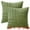 Green, variant on Unique Bargains Pack of 2 Corduroy Decorative Throw Pillow Covers Green 18" x 18"