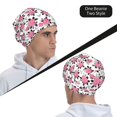 thumbnail image 6 of Logiee Rose Flowers Print Unisex Knit Beanie for Men Women Winter Hat,Beanies Skull Caps, 6 of 7