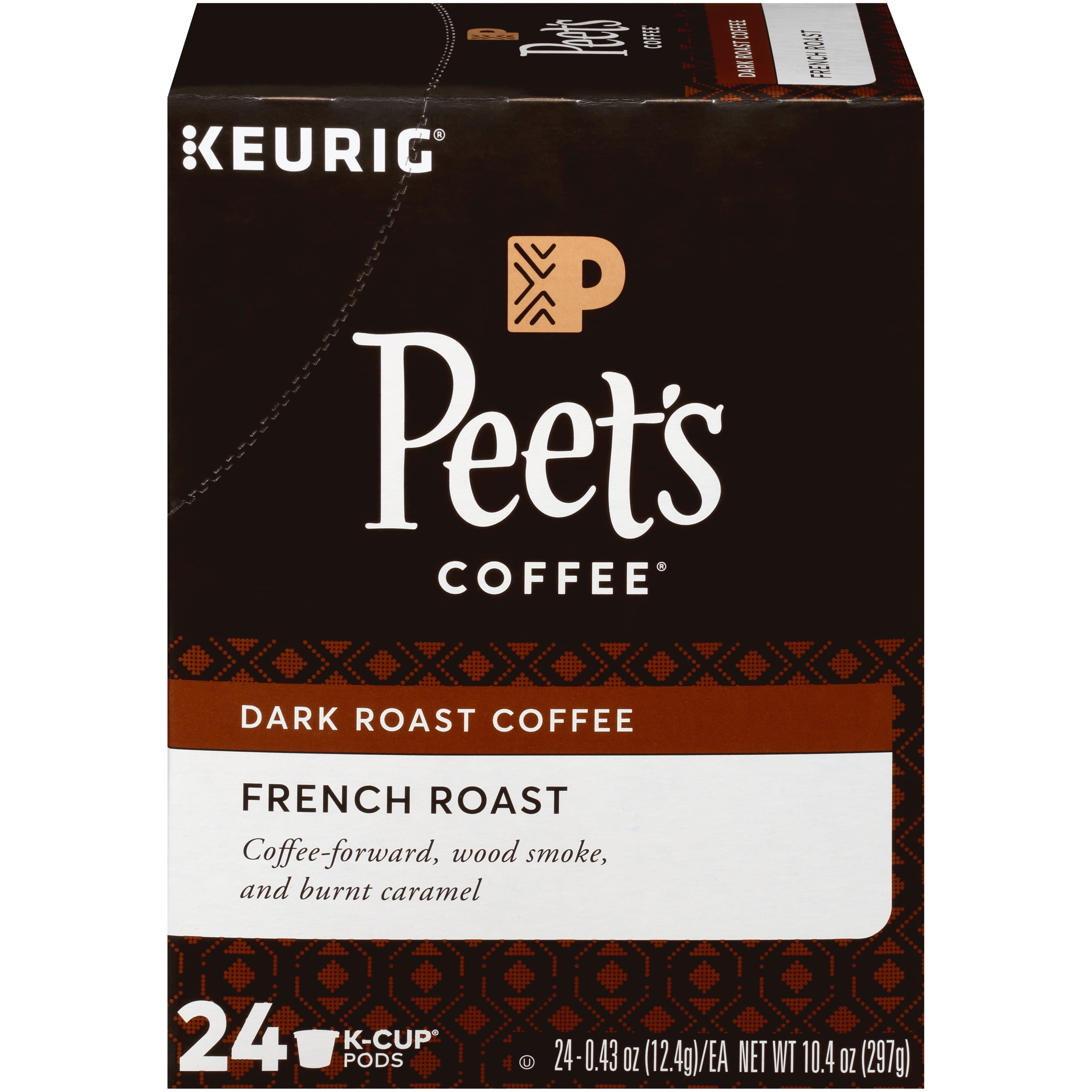 Peet's Coffee® French Roast Dark Roast Coffee KCup® Pods 24 ct Box