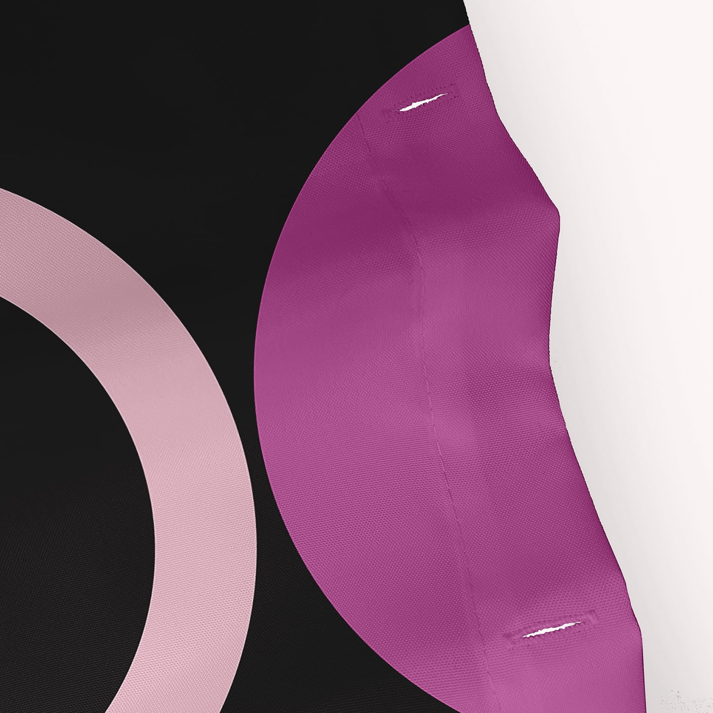 Simply Daisy 70" W x 73" L Mod Circles Polyester Shower Curtain, Orchid [1 Ct]