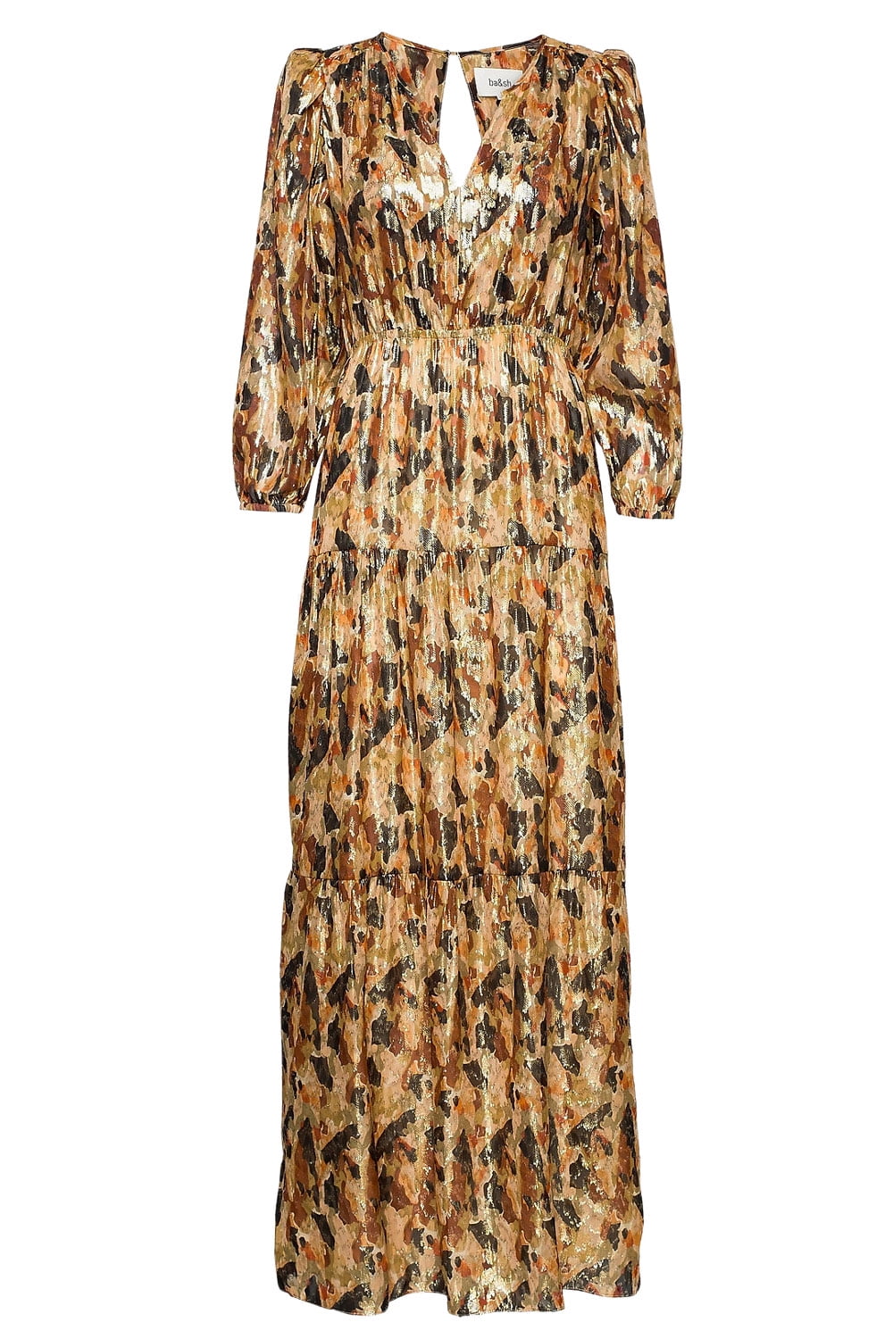 Silk maxi dress Ba&sh Gold size 2 US in Silk - 25778378