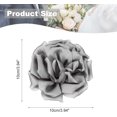 thumbnail image 2 of Silk Satin Flower Brooch Pin, Large Peony Floral Lapel Pin, 2 of 5