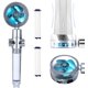 thumbnail image 2 of Cabezal de ducha 2022 con rotación de 360 grados, flujo de ahorro de agua, turboventilador, inyección hidráulica, pulverizador de alta presión, accesorios de baño, 2 of 4