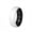 Pack A: White/Black, variant on ThunderFit Silicone Rings for Him and Her, Rubber Wedding Engagement Bands Unisex, 2mm Thick in 4mm & 8mm Widths, Variety Multipack 1/4