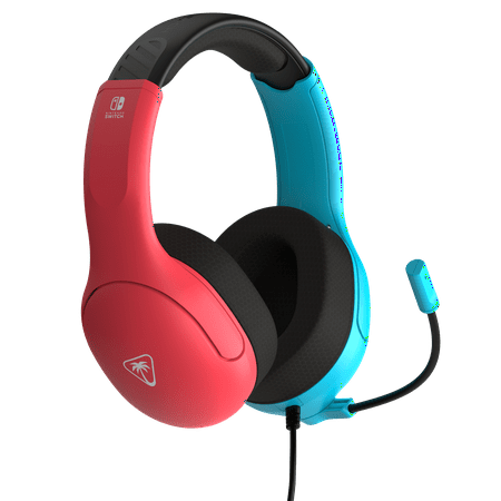 Turtle Beach - Airlite Fit Wired Gaming Headset for Nintendo Switch, Nintendo Switch Lite & Nintendo Switch - OLED Model - Neon Blue & Red