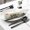 Black, variant on 5 Pcs Stainless Steel Cutlery Set Round Handle Knife Fork Spoon for Hotel Home Dining, 1 Count