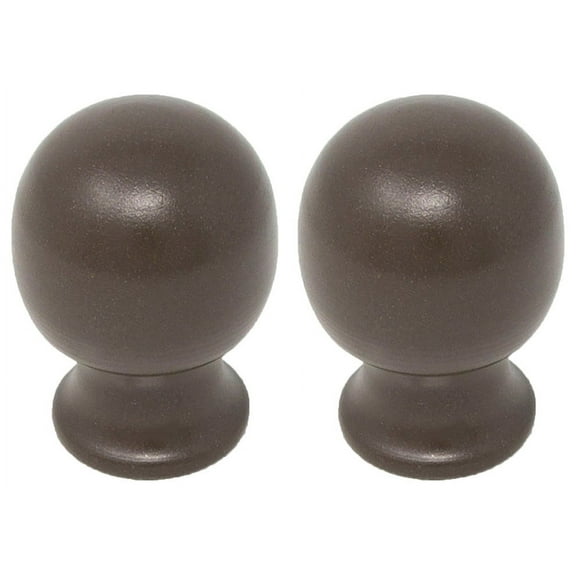 Urbanest Urbanest Set of 2 Bola Lamp Finial, 1 13/16", Bronze