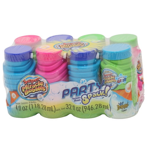 Imperial® Toy Super Miracle® Bubbles 8 Pack Bubbles With 4 oz Bubble