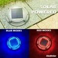 Solar Deck Lights Outdoor 2 Modes 16 LEDs Dock Light Driveway Markers Solar Powered Waterproof