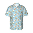 thumbnail image 2 of Picia Corgi Dog 1 Gentle Cotton Regular Fit Short Sleeve Casual Hawaiian Shirt for Men-X-Large, 2 of 8