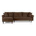 thumbnail image 2 of Sala Modular Sofá Cama Reversible De Velvet Chocolate Beehive Memory Foam Modelo Aventus, 2 of 8