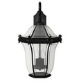 thumbnail image 5 of 3 Light Medium Outdoor Wall Lantern In Traditional And Glam Style 12.25 Inches Wide By 19.75 Inches High-Museum Black Finish Hinkley Lighting 2444Mb, 5 of 8