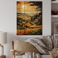 thumbnail image 2 of Designart "Farm Harvest Euphony Pastoral IV" Landscape & Nature Print on Natural Pine Wood, 2 of 5