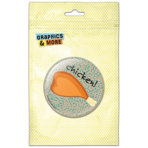 Chicken Leg Pinback Button Pin Badge