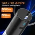 thumbnail image 4 of 2Pack Electric Salt and Pepper Grinder Set USB Rechargeable with Warm LED Light, Adjustable Coarseness Large Capacity Automatic Salt Pepper Mill Grinder for Kitchen, Restaurant, Outdoor, Black, 4 of 7