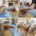 thumbnail image 5 of Highland Cow Washable Area Rug 5x8 Rustic Art Calf in A Lush Farmhouse Grassland Low-Profile Large Area Rugs with Non Slip Backing Indoor Floor Carpet for Entrance Living Room Bedroom Home Office, 5 of 9