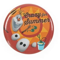 Disney's Frozen 1.5" Button: "Olaf Crazy For Summer"