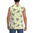 thumbnail image 4 of Uemuo Funny Chicken Pattern Men's Sleeveless T-Shirt,Muscle Athletic Tank Top, Moisture-wicking Quick-dry Breathable Classic Tee Top for Gym Run Outdoor Sports-X-Large, 4 of 8