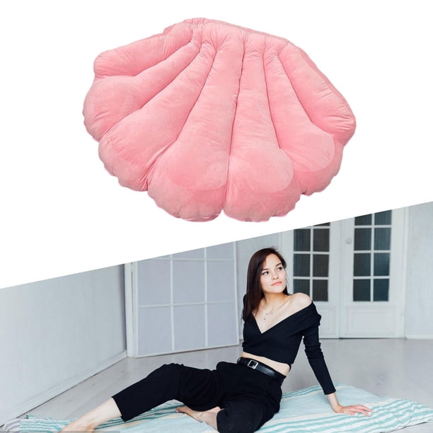 Almohada almohada de almohada de almohada divertida vestida portátil de regalo de juego suave cojín de vestuario para almejas para la sala de Rosa