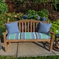 thumbnail image 2 of Casual Cushion Solid Sunbrella® Fabric 1-Piece Outdoor Throw Pillow, 18"W x 18"L, Cast Ocean, 2 of 5
