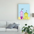 thumbnail image 3 of Trademark Fine Art 'Beach Huts 3' Canvas Art by Fab Funky, 3 of 3