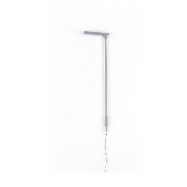 Monstrate 1: 150/1: 87 lámpara de tubo de acero LED diseño de modelo luz de calle Mini artesanías decorativas de un solo cabezal luz de noche Artesanía 1:87/Luz blanca Monstrate HA066681-01
